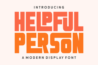 The Helpful Person Font for Modern Design Projects