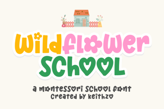 Crafting Classroom Creativity with Wildflower School Font