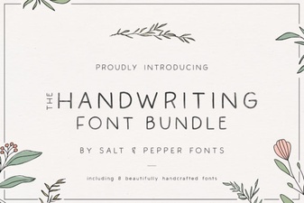 Creative Font Bundles for Handwritten Designs