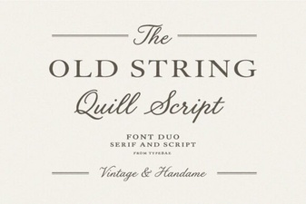 Vintage String Fonts for Modern Design Projects